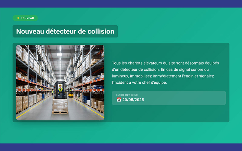 Gabarit Message Flash